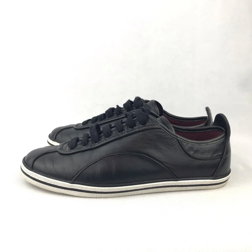 Marc by MARC JACOBS Women’s Size EU 35 Black Greenwich Leather Lace Up Sneakers